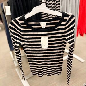 A New Day Black and Tan Sweater